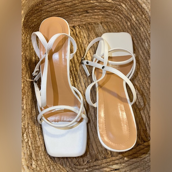 Sandals Women Summer,Square Head Gourd Shaped Alien High Heels Open Toe Beach - Picture 3 of 12